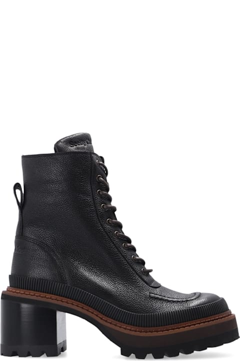 See by Chloé Boots for Women See by Chloé Mahalia Leather Lace-up Boots