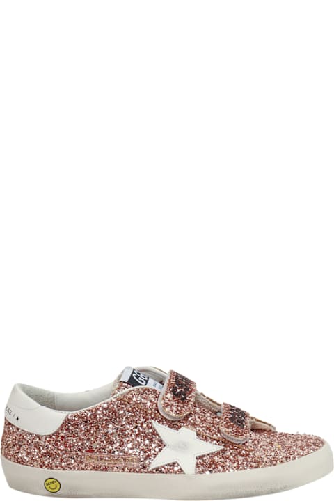 Golden Goose for Boys Golden Goose Old School Glitter Upper Leather Star And Heel