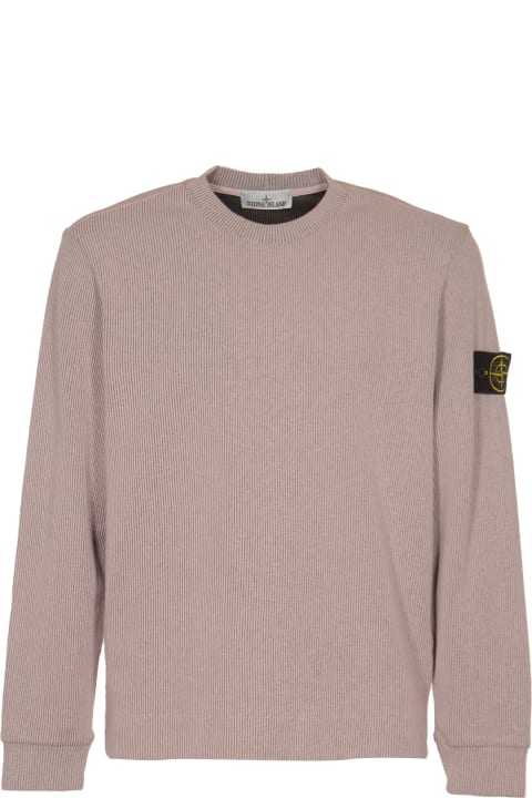 Sweaters for Men Stone Island Logo Sleeve Sweatshirt