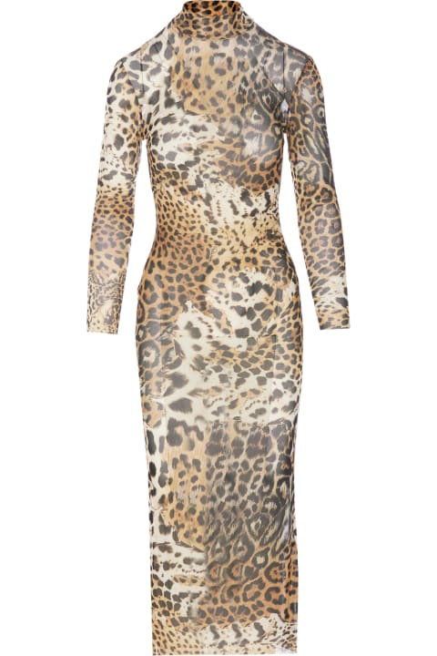 Roberto Cavalli for Women Roberto Cavalli Jaguard Print Dress