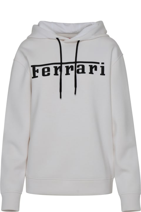 Ferrari Men Ferrari Sweatshirt In White Viscose Blend