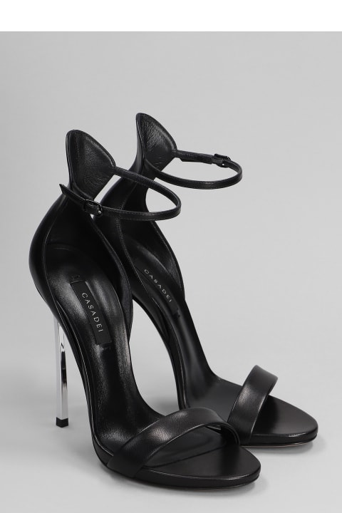 Casadei Sandals for Women Casadei Blade Sandals In Black Leather