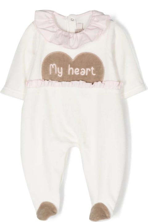 Bodysuits & Sets for Baby Girls La stupenderia Pajamas With Embroidery
