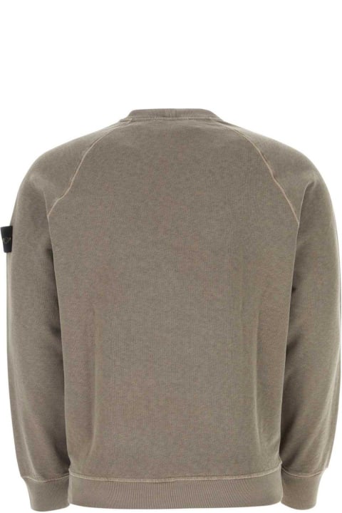 Fleeces & Tracksuits for Men Stone Island Logo Patch Crewneck Sweatshirt
