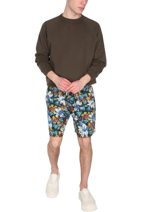 YMC Pants for Men YMC Bermuda With Floral Print