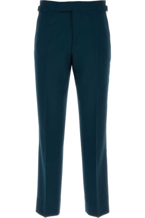 أدوات منزلية Vivienne Westwood Petrol Blue Wool Sang Pant