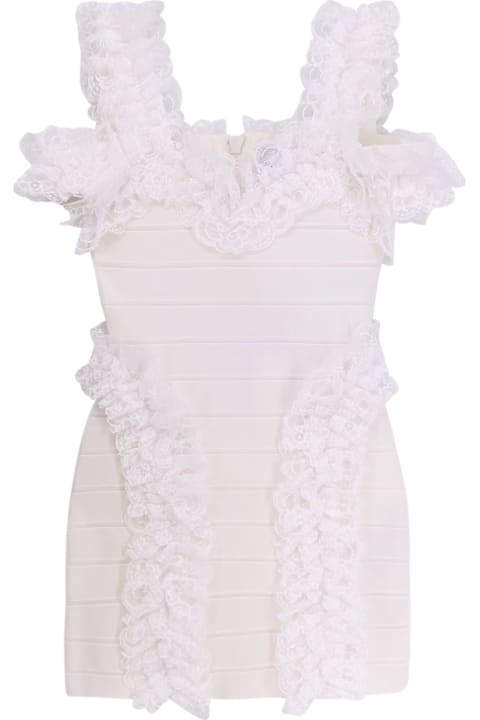 Homeware self-portrait Christopher Kane Residency Knitted Dress With Ruffles