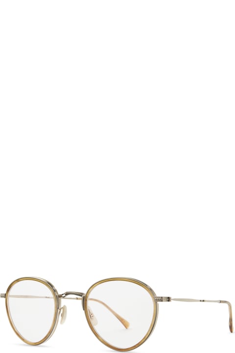 Mr. Leight Eyewear for Women Mr. Leight Bristol C Marbled Rye-12k White Gold Glasses