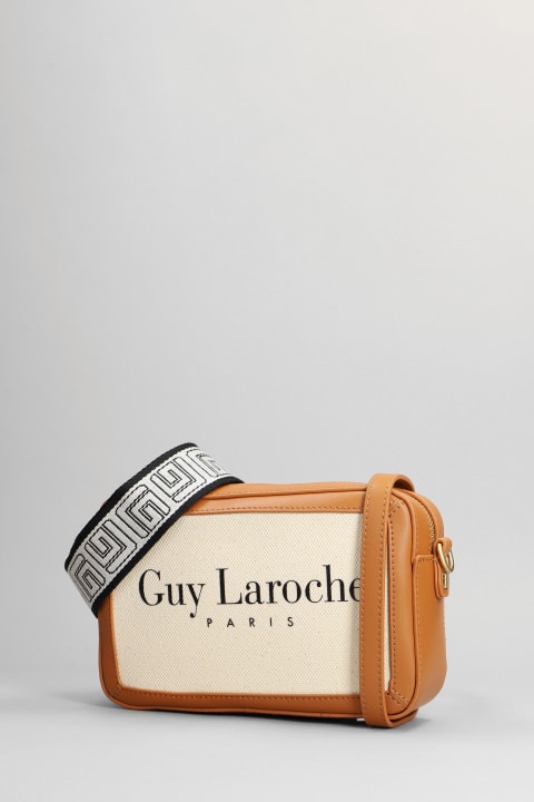 Shoulder Bag In Beige Canvas