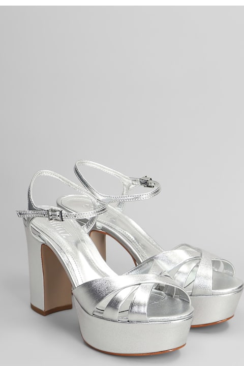 Sandals for Women Schutz Sandals In Silver Leather
