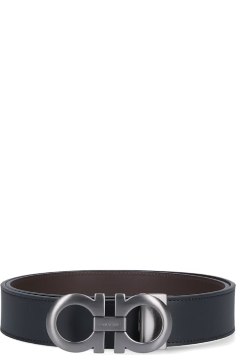 Ferragamo for Men Ferragamo 'gancini' Reversible Belt