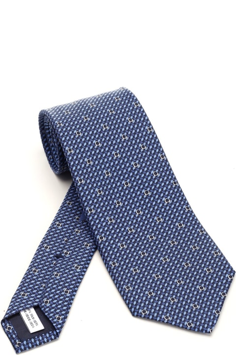 Ties for Men Ferragamo 'gancini' Silk Tie