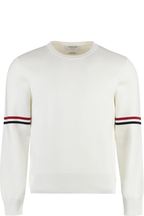 Thom Browne for Men Thom Browne Long Sleeve Crew-neck Sweater