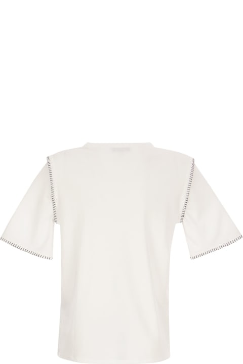 Fashion for Women Fay T-shirt With Contrast Stitching