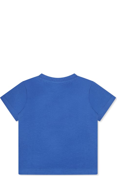 Timberland T-Shirts & Polo Shirts for Baby Boys Timberland Light Blue T-shirt For Baby Boy With Logo And Shoe Print