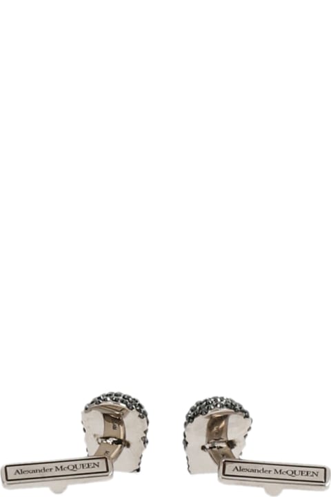 Jewelry for Men Alexander McQueen Crystal Skull Cufflinks
