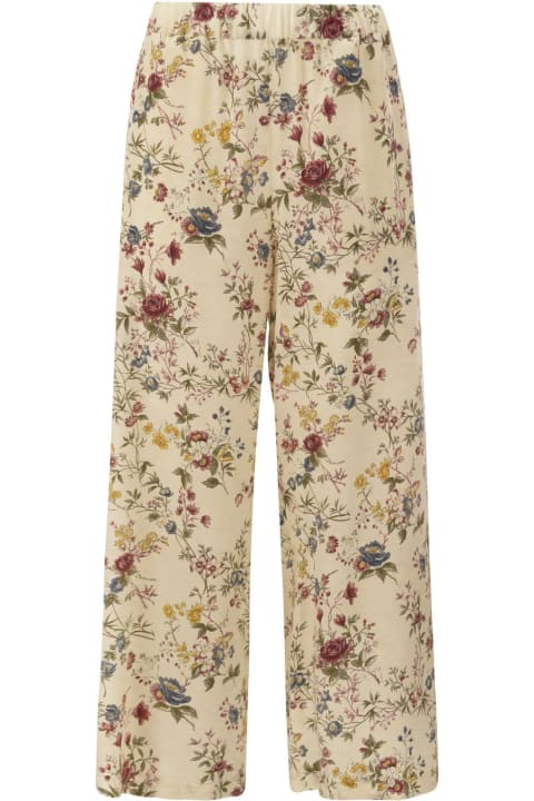 Weekend Max Mara Pants & Shorts for Women Weekend Max Mara All-over Printed Wide Leg Trousers