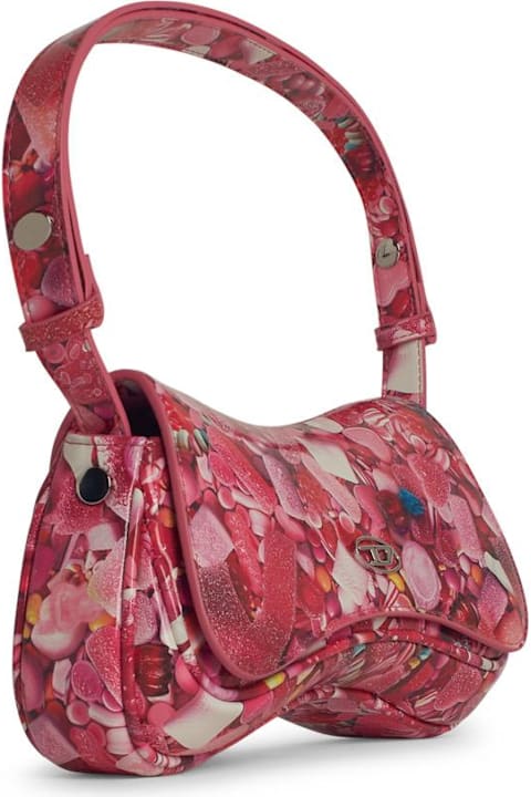 Diesel Bags for Women Diesel 'clutch Play' Pink Polyurethane Bag