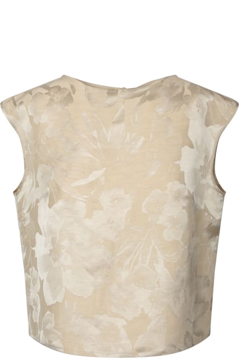 Incotex Clothing for Women Incotex Lilly Jacquard Beige Top