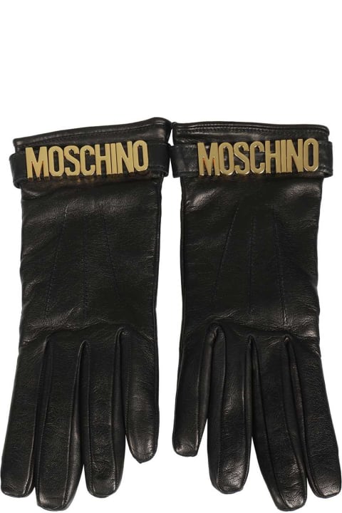 ウィメンズ Moschinoの手袋 Moschino Leather Gloves