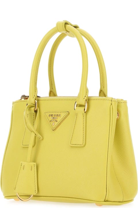 Prada Sale for Women Prada Yellow Leather Handbag