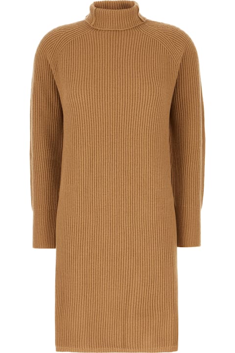 Max Mara Studio for Women Max Mara Studio Biscuit Wool Blend Sweater Dress