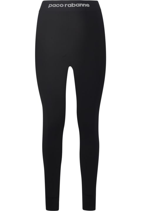 Paco Rabanne Pants & Shorts for Women Paco Rabanne Logo Waist Leggings