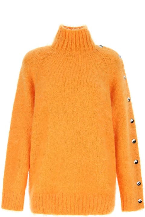 Rotate by Birger Christensen for Women Rotate by Birger Christensen Orange Mohair Blend Oversize Sweater