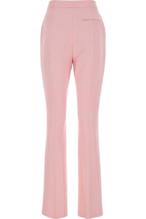 Alexander McQueen Clothing for Women Alexander McQueen Pink Crepe Cigarette Pant