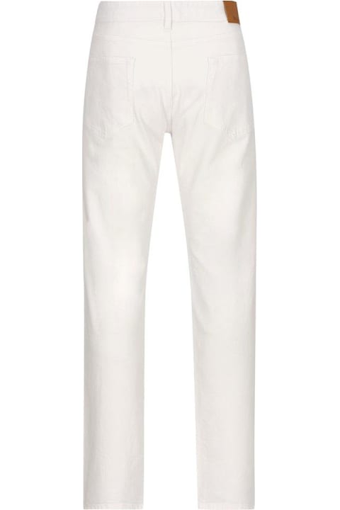 Loro Piana Clothing for Men Loro Piana Logo Patch Straight-leg Trousers