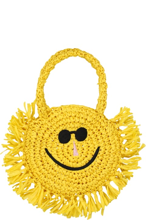 Stella McCartney Kids Accessories & Gifts for Girls Stella McCartney Kids Sunshine Fringed Basket Bag