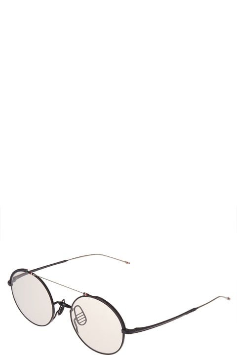 ウィメンズ Thom Browneのアイウェア Thom Browne Top Bar Round Glasses