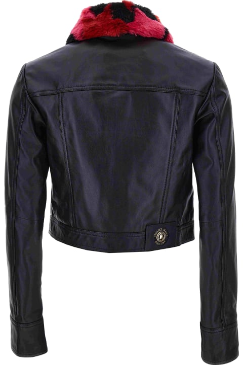 Coats & Jackets for Women Versace Jeans Couture Leather Jacket