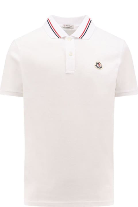 Fashion for Men Moncler Logo Patch Short-sleeved Polo Shirt