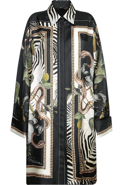 Roberto Cavalli Topwear for Women Roberto Cavalli Silk Scarf Print Shirt