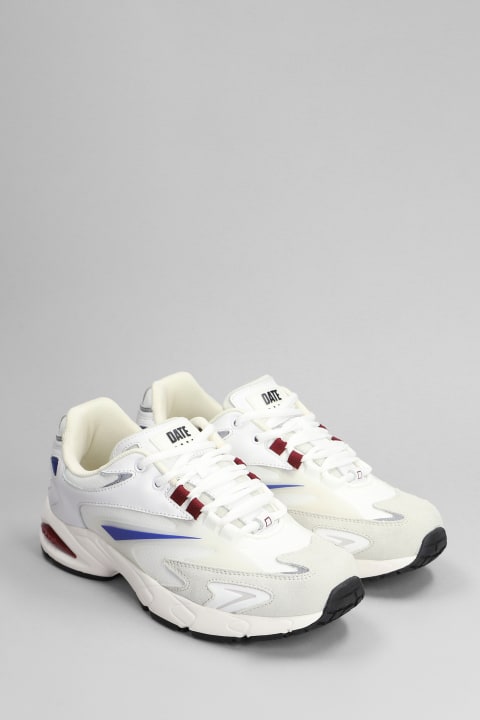 D.A.T.E. Sneakers for Men D.A.T.E. Sn23 Sneakers In White Leather And Fabric