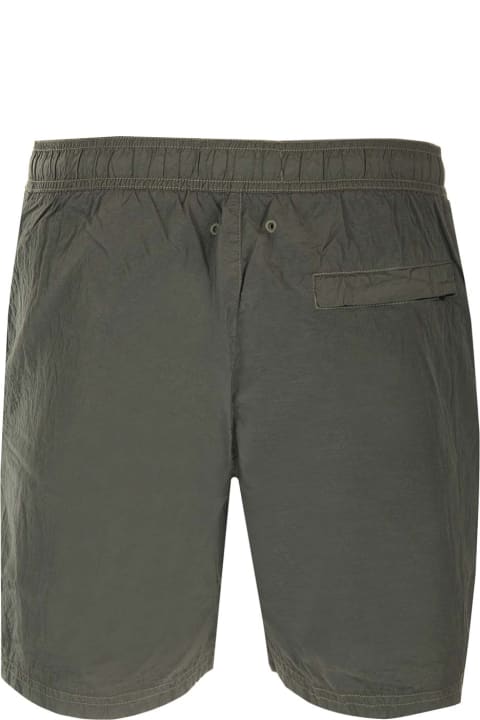 Stone Island Pants for Men Stone Island Logo Patch Shorts