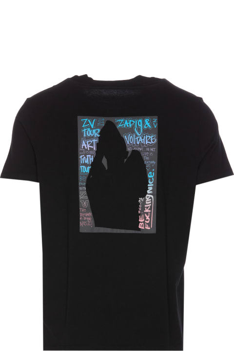メンズ新着アイテム Zadig & Voltaire Ted Hc Photoprint Graffiti T-shirt