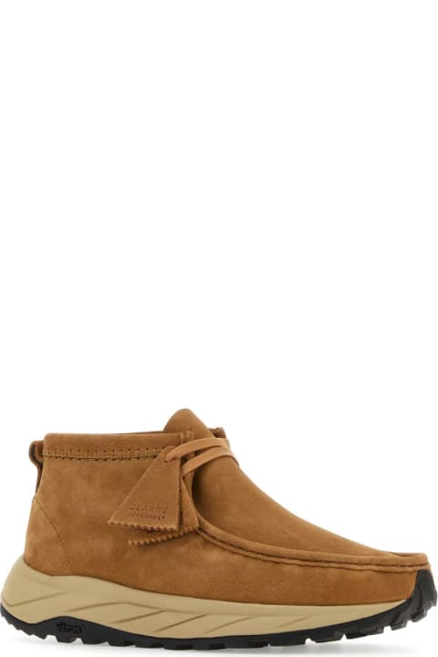 Clarks Loafers & Boat Shoes for Men Clarks Camel Suede Wallabee Eden Ankle Boots