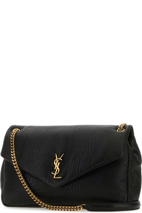 Bags for Women Saint Laurent Black Leather Big Calypso Shoulder Bag