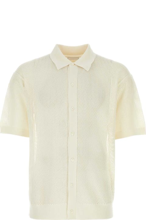 Prada Sale for Men Prada White Silk Blend Shirt