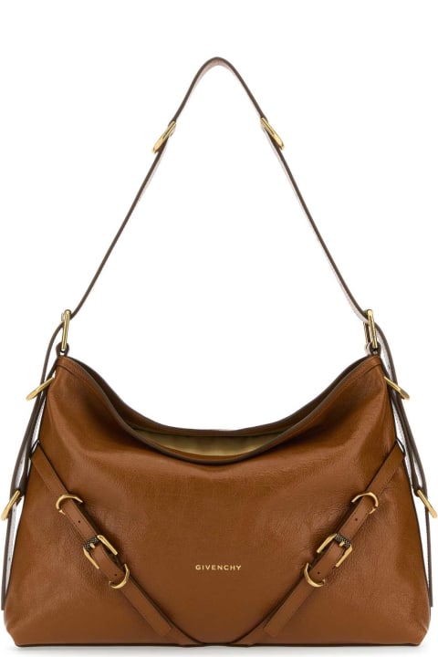 Bags for Women Givenchy Caramel Leather Medium Voyou Shoulder Bag