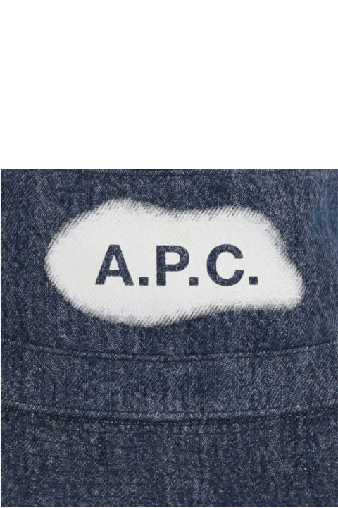 Hats for Men A.P.C. Denim Bucket Hat