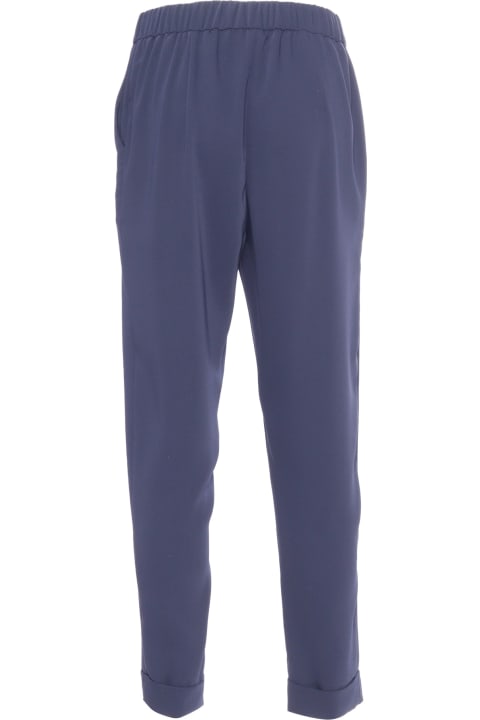 Parosh Pants & Shorts for Women Parosh Blue Trousers