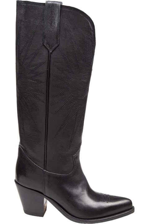 Golden Goose Boots for Women Golden Goose Golden Goose Wish Star Boot In Black Leather