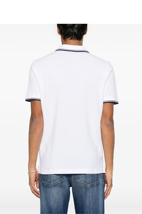 Homeware Fay White Cotton Pique Polo Shirt
