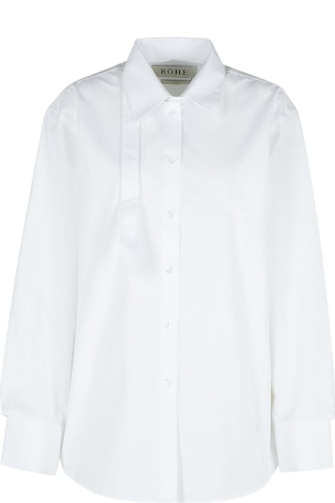 ウィメンズ Róheのトップス Róhe White Cotton Shirt
