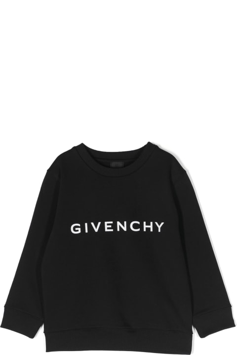 Givenchy for Boys Givenchy Black Sweatshirt With Givenchy 4g Logo