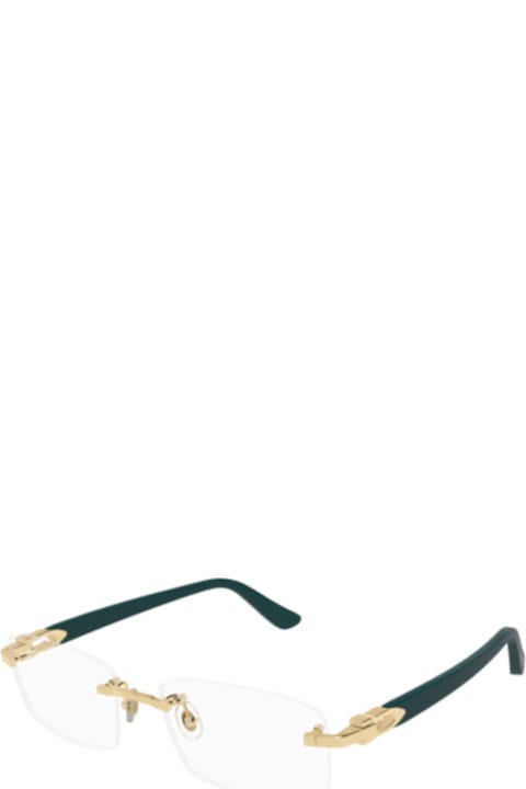 Cartier Eyewear Eyewear Sale for Men Cartier Eyewear Ct0287o-009 Gold-green-transparent
