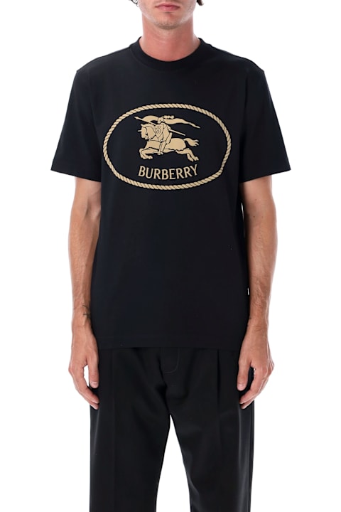 Homeware Burberry London Burberry London Black Cotton Knight Stamp T-shirt